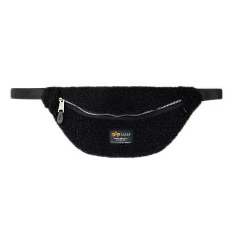 Alpha Industries Teddy Waist Bag Unisex Hip Bag Black - Image 1
