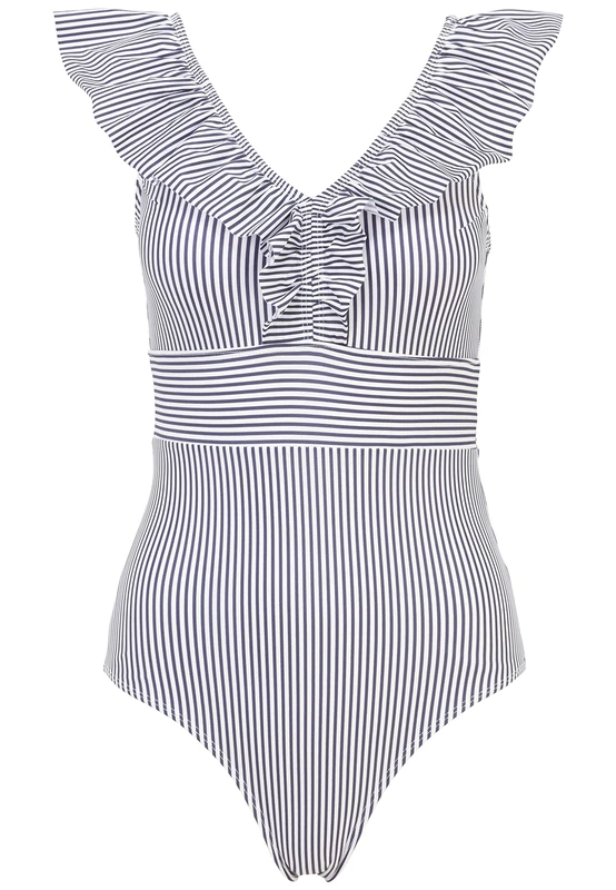 Averie Women's Ocean One Piece, White, XXL