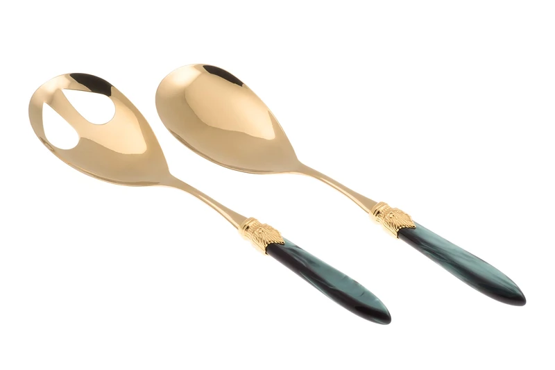 Rivadossi Sandro 43OR02I06 Set of 2 Pieces Salad, Stainless Steel Plastic