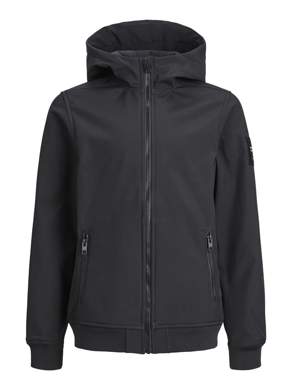 JACK & JONES Boys Jjebasic Sn Jnr Softshell Hood, Black, 14 Years UK