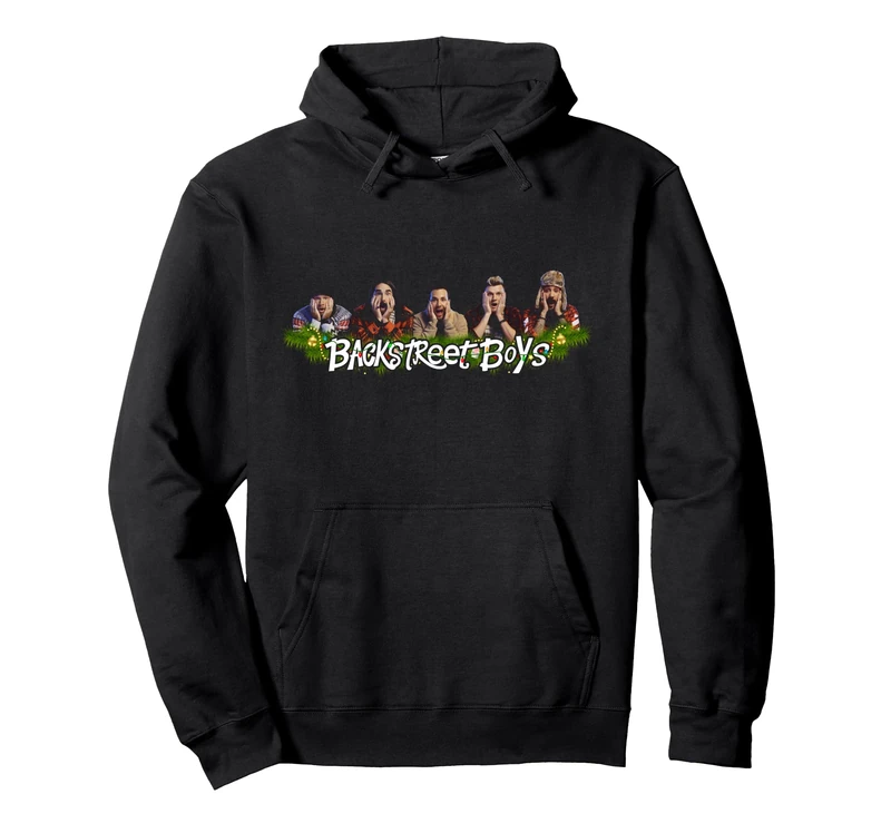 Backstreet Boys Christmas Wreath Pullover Hoodie - Image 1
