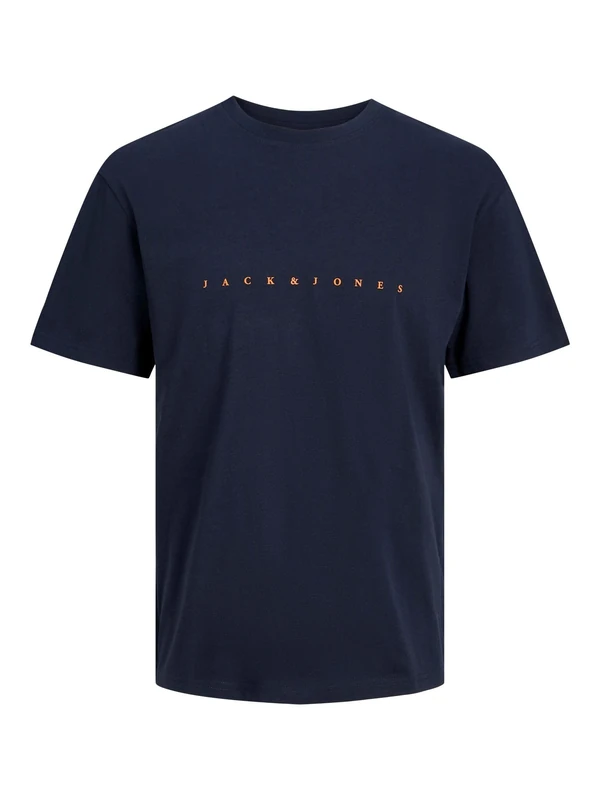 JACK & JONES Mens JJ T-Shirt Short Sleeve Dark Navy L