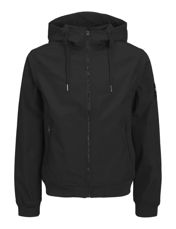 JACK & JONES Mens Jjebasic Softshell Hood Noos, Black, XXL UK