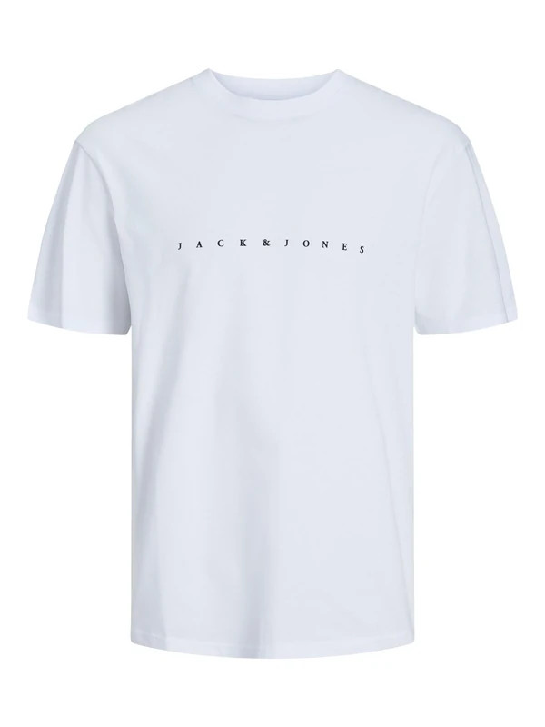 JACK & JONES Mens JJ T-Shirt Short Sleeve White L