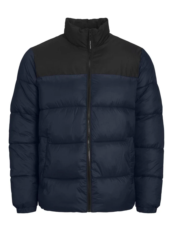 JACK & JONES PLUS Men's Jjetoby Puffer Collar Pls Buffer Jacket, Blazer Navy, 3XL