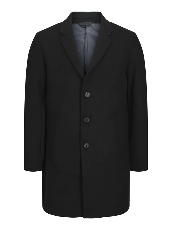 Bestseller A/S JJEMORRISON Men's Wool Coat SN Wool Coat, Black, M, black, M