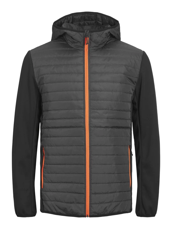 JACK & JONES Mens Quilted Puffer Jacket Asphalt XXL - Image 1