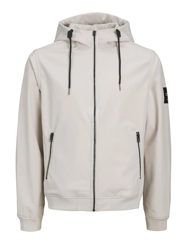 JACK & JONES Mens Jjebasic Softshell Hood Noos, Moonbeam, XL UK