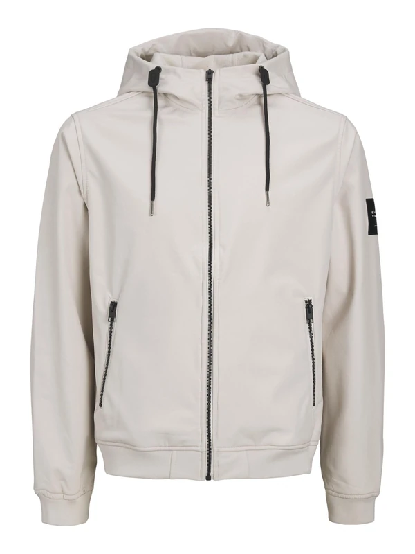 JACK & JONES Male Softshell Jacket, moonbeam, M