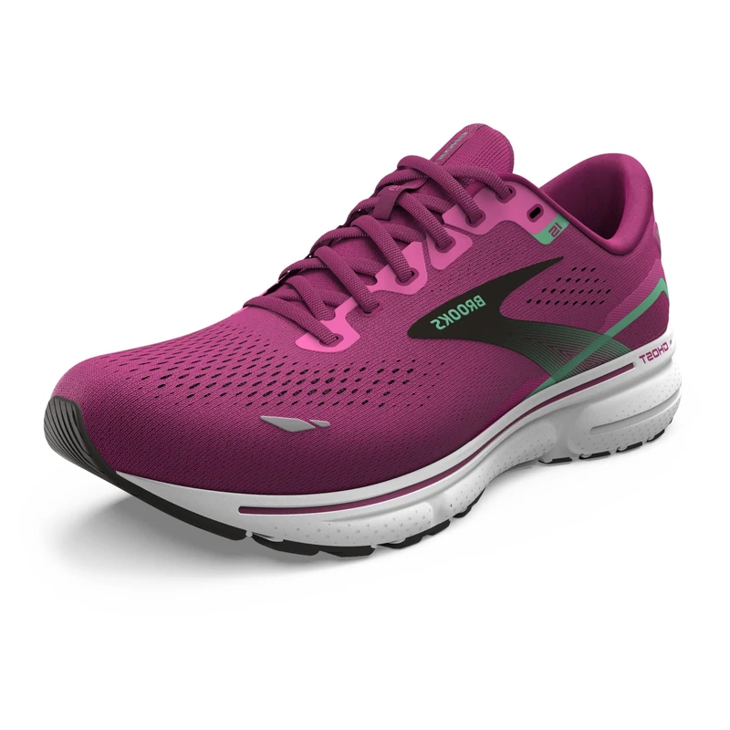 Brooks 1203801B639 Ghost 15 Sneaker Female Pink/Festival Fuchsia/Black UK 5