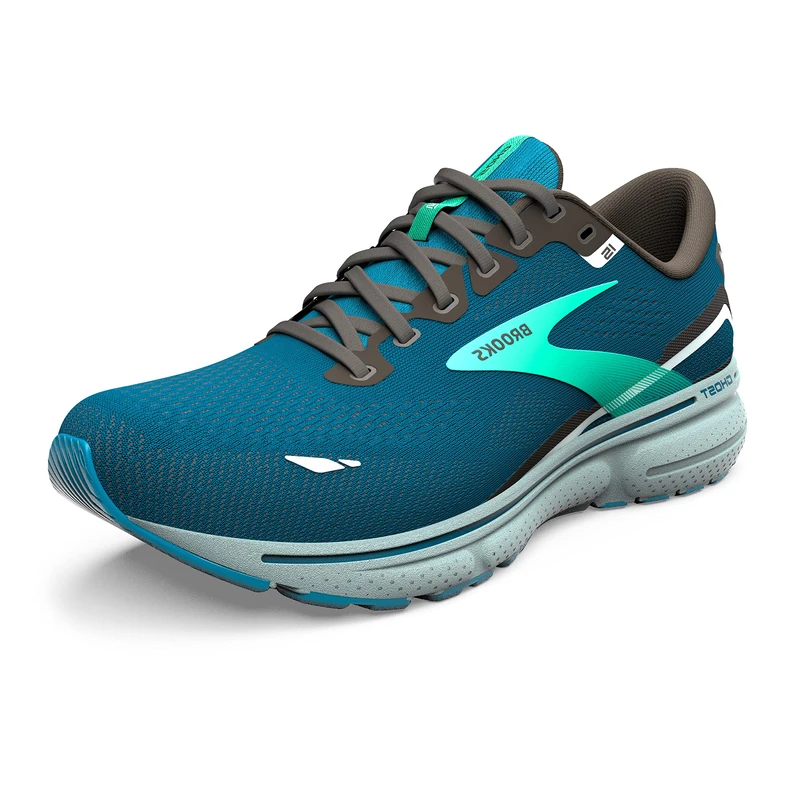 Brooks 1103931D462 Ghost 15 Sneaker Male Moroccan Blue/Black/Spring Bud UK 9.5 - Image 1