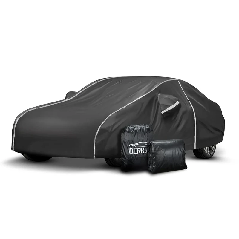 Waterproof Car Cover Compatible for BMW 3 Series 320i 328i 328d 330i 330e 335i 340i 2007-2024 All Weather 6 Layers Full Car Cover with Storage Bag