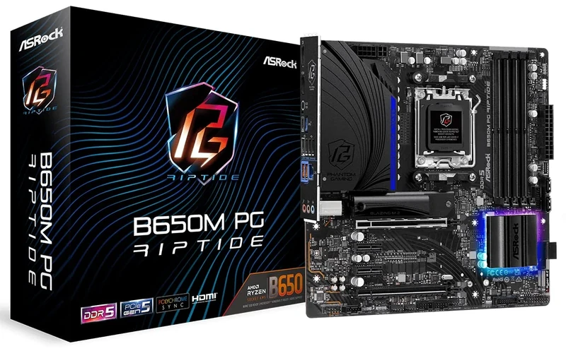 Asrock B650M PG Riptide AMD B650 Emplacement AM5 micro ATX