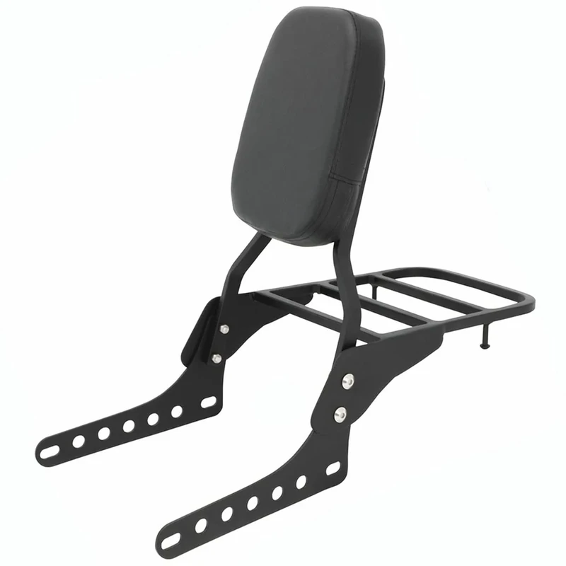 [Ship From USA] Motaux Passenger Sissy Bar with Luggage Rack Backrest for 2018-2023 Harley Heritage Classic FLHC FLHCS/Street Bob FXBB/Softail Slim FLSL/Deluxe FLDE, Black