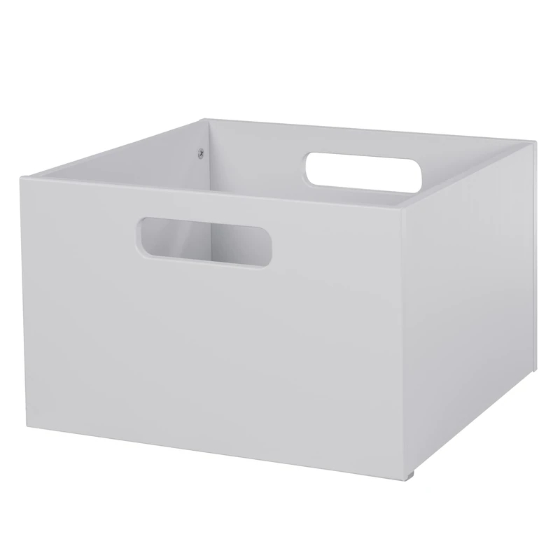 roba Wooden Toy Storage Box for Kids Rooms - Storage Basket & Organizer for Boys & Girls - Light Gray