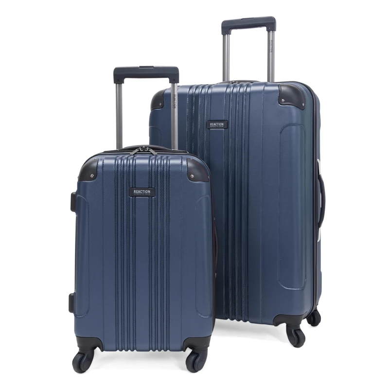 Kenneth Cole Reaction Out of Bounds Lightweight Hardshell 4-Wheel Spinner Luggage, Naval, 2-Piece Set (20" & 28"), Out of Bounds