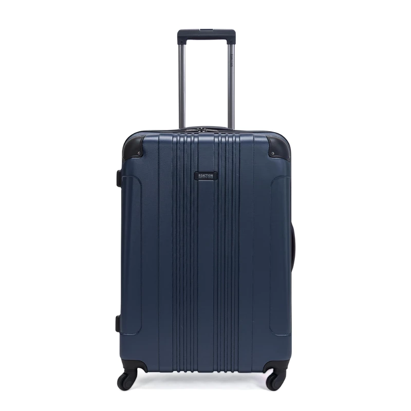 Kenneth Cole Reaction Out of Bounds Lightweight Hardshell 4-Wheel Spinner Luggage, Naval, 28-Inch Checked, Out of Bounds