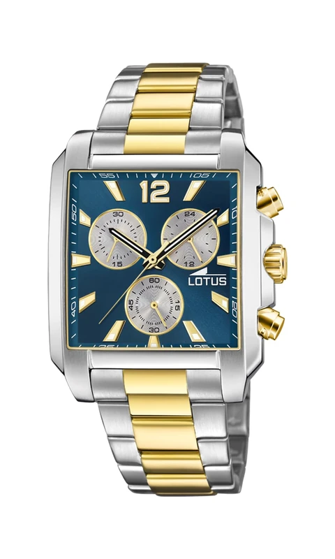 Lotus 18852/6 Men's Analogue Quartz Watch with Stainless Steel Strap, Silver, Modern