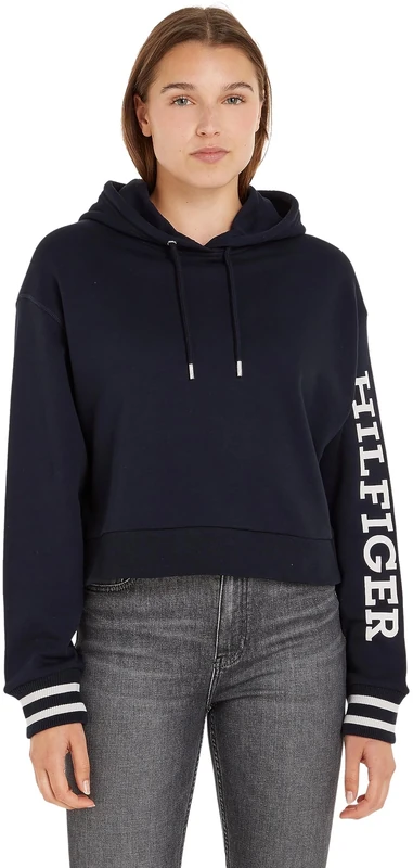Tommy Hilfiger Women's Hoodie, Blue (Desert Sky), L