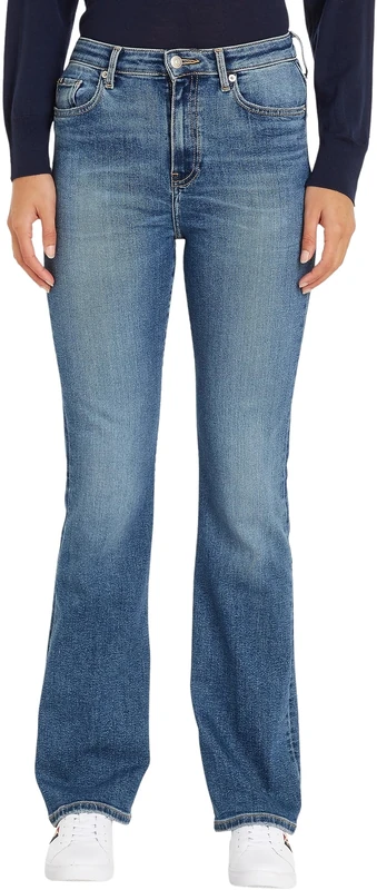 Tommy Hilfiger Women's Jeans Bootcut Leo Stretch, Blue (Leo), 28W / 32L - Image 1