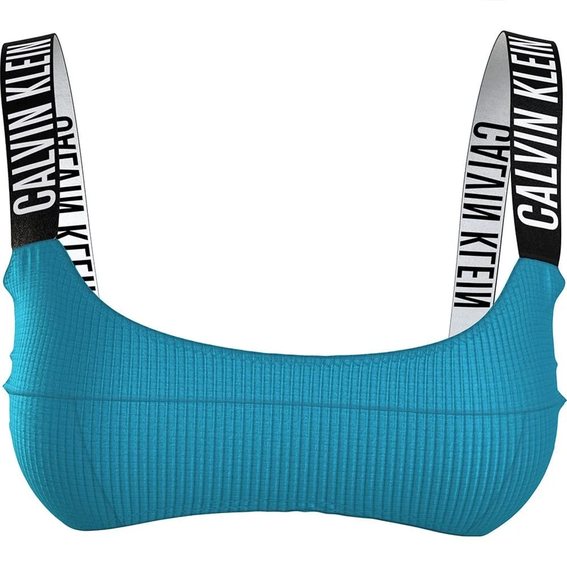 Calvin Klein Women Bikini Top with Underwire, Blue (Blue Tide), XS