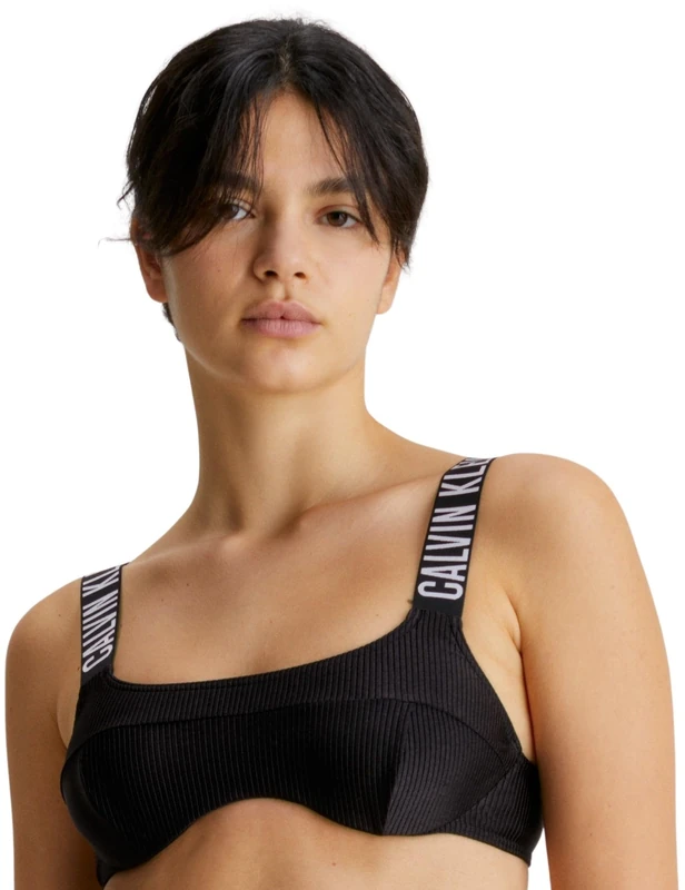 Calvin Klein Women Bikini Top with Underwire, Black (Pvh Black), M
