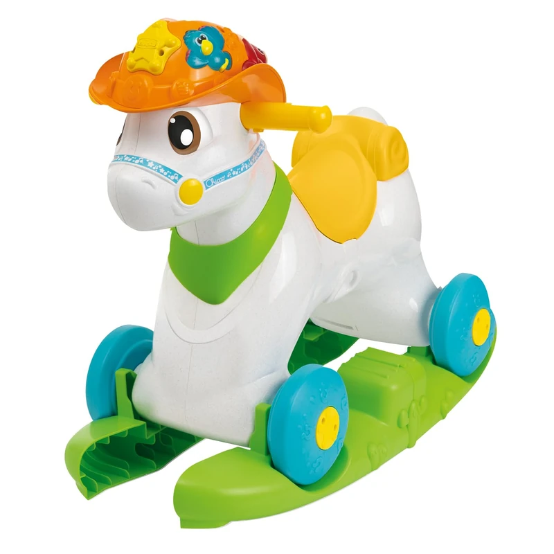 Chicco Baby Rodeo Ride-on Toy for Children, 3 Interactive Buttons, Recycled Plastic Box, 1-3 Years, Made in Italy
