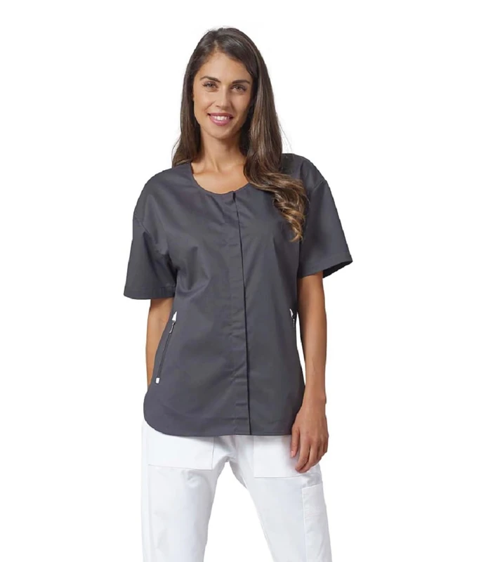 Siggi Group Unisex's Vivian Chef's Jacket, Grey, 3XL