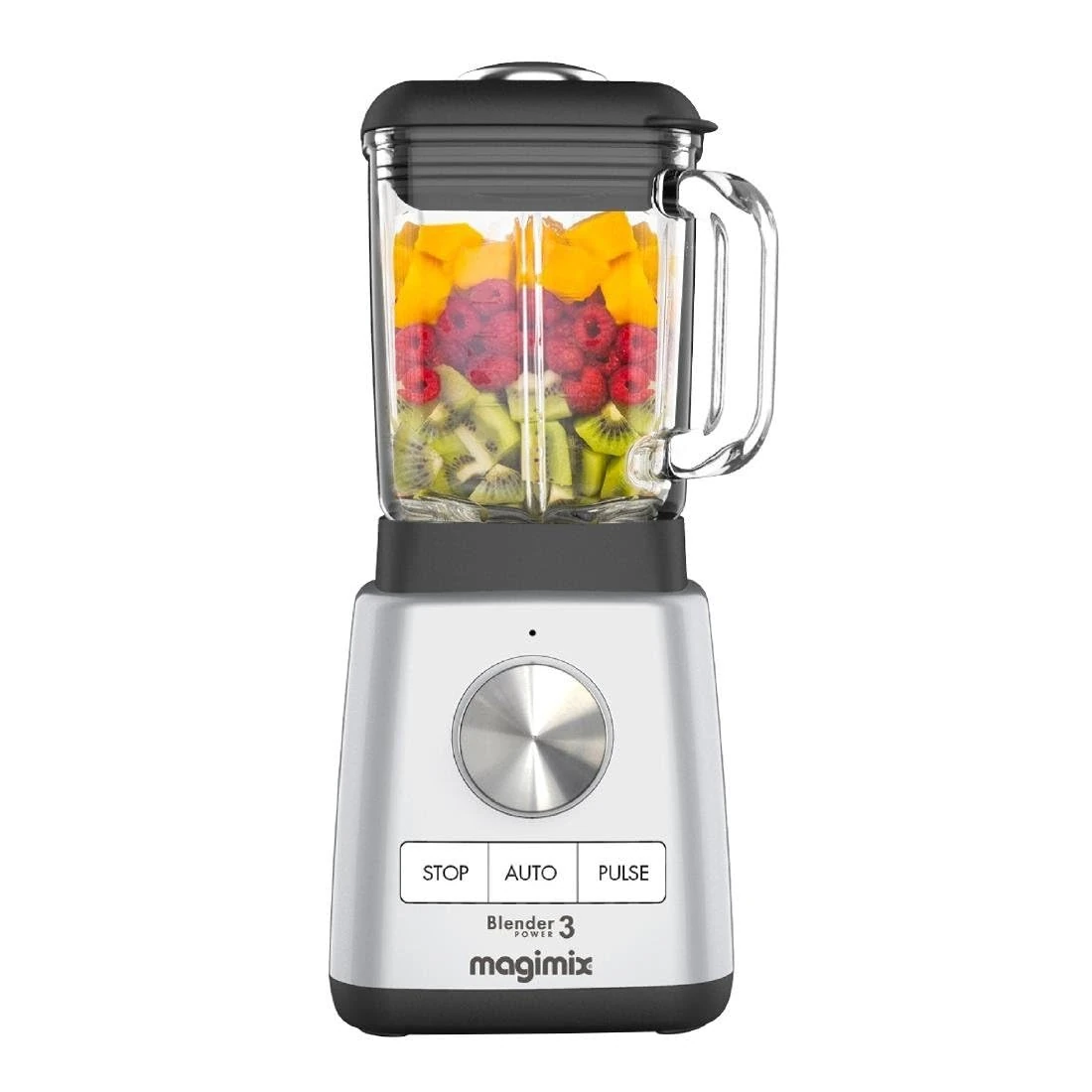 Magimix Blender Power 3 | Quiet Mark Approval | Metal/Glass | 1000W | 1.2L | Satin | 11641