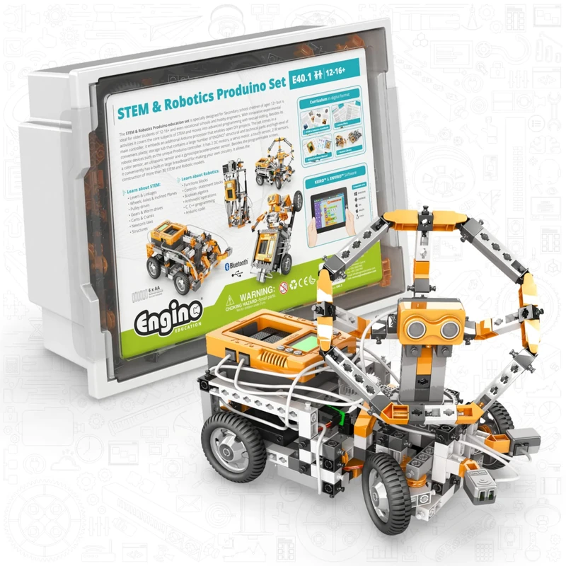 STEM & Robotics Produino Set - Learn how to code - programming experiments - School and HomeSchooling Robotic Kit E40.1