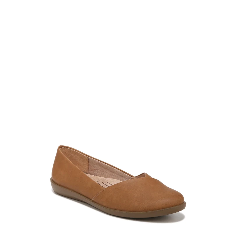 LifeStride Women's Notorious Ballet Flat, Tan, 8 UK