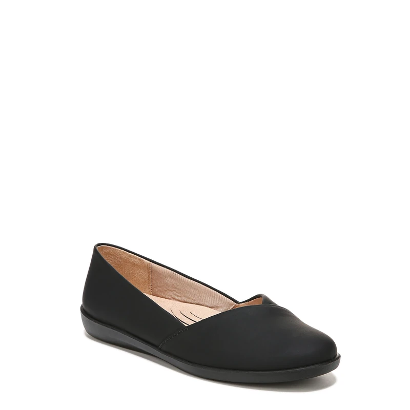 LifeStride Women's Notorious Ballet Flat, Black, 6.5 UK