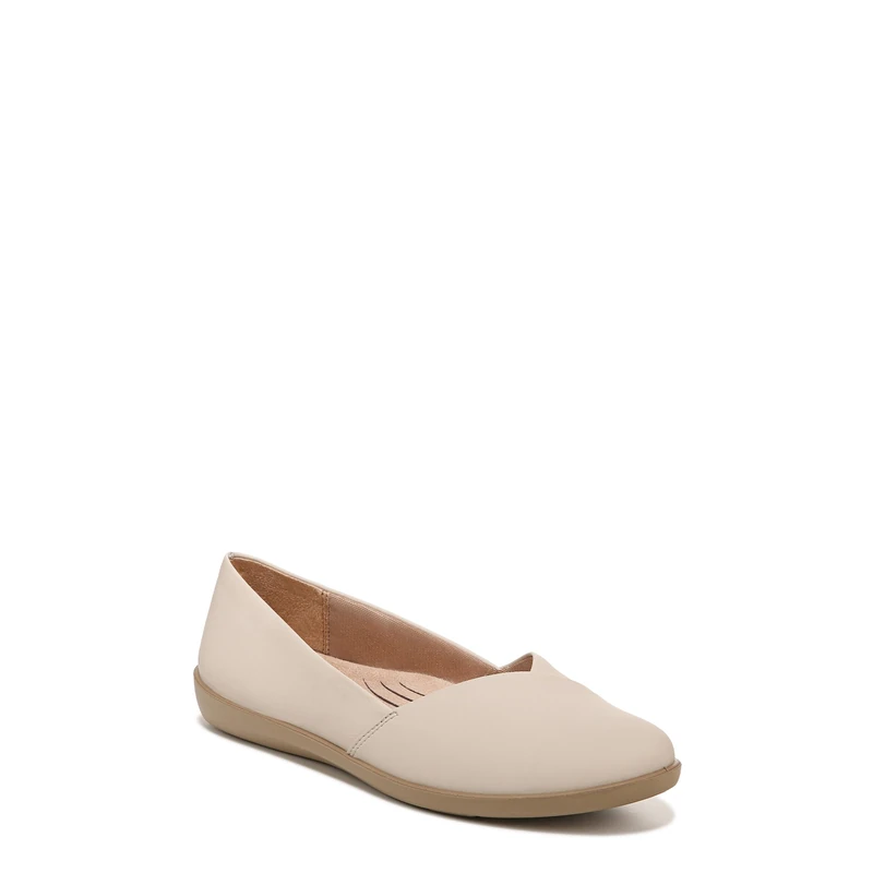LifeStride Women's Notorious Ballet Flat, Almond Milk, 6 UK
