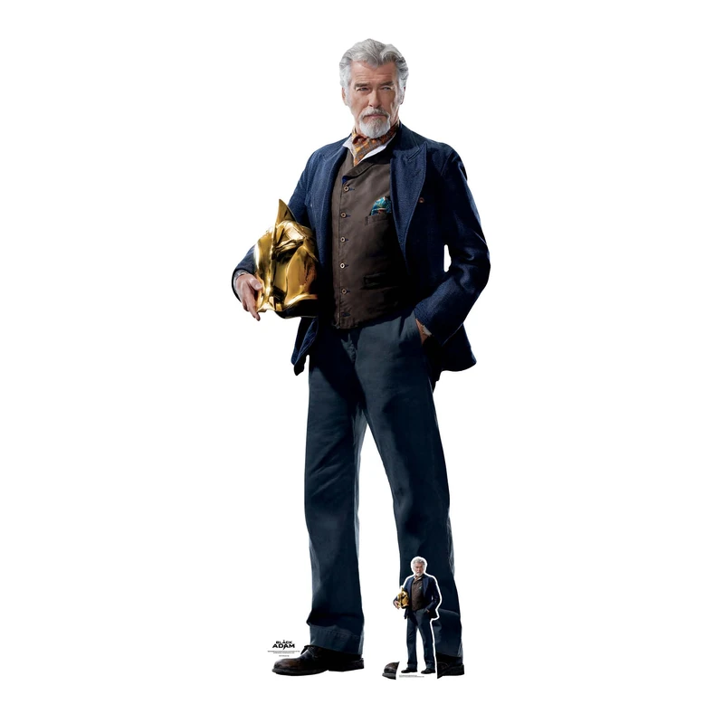 Star Cutouts Doctor Fate Kent Nelson Pierce Brosnan Black Adam Lifesize Cardboard Cutout with Mini – DC Movie Fan Display & Party Decoration - Image 1