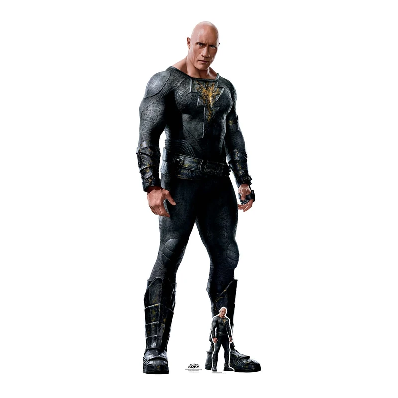 Star Cutouts Black Adam Dwayne Johnson Alternative Pose Lifesize Cardboard Cutout With Mini