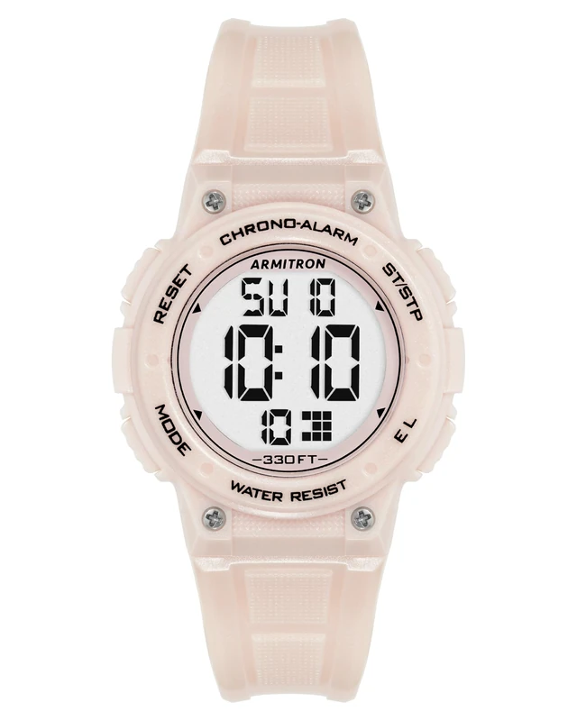 Armitron Sport Women's Digital Chronograph Resin Strap Watch, 45/7086