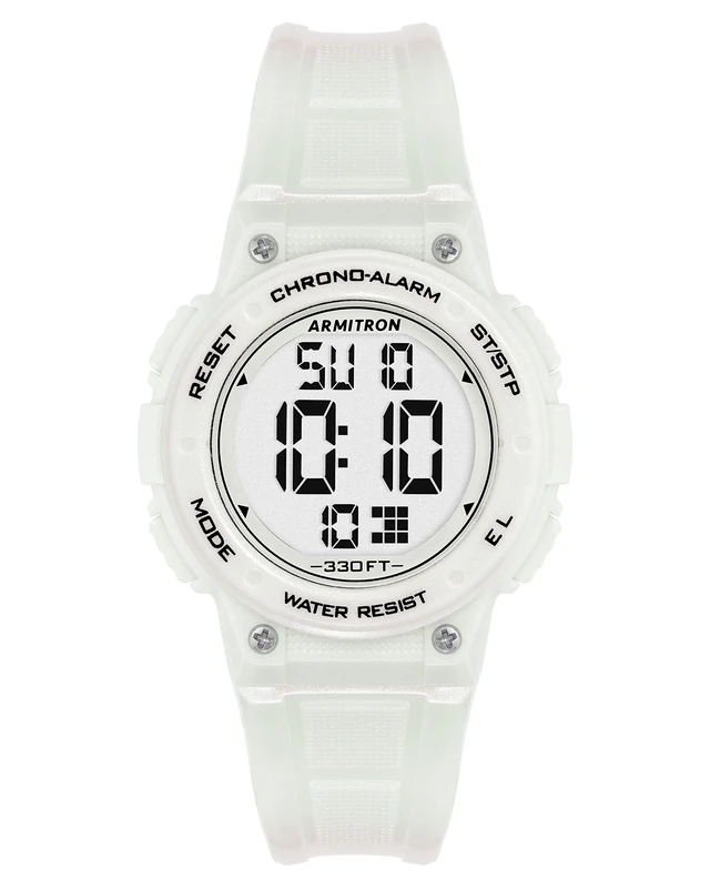 Armitron Sport Women's Digital Chronograph Resin Strap Watch, 45/7086