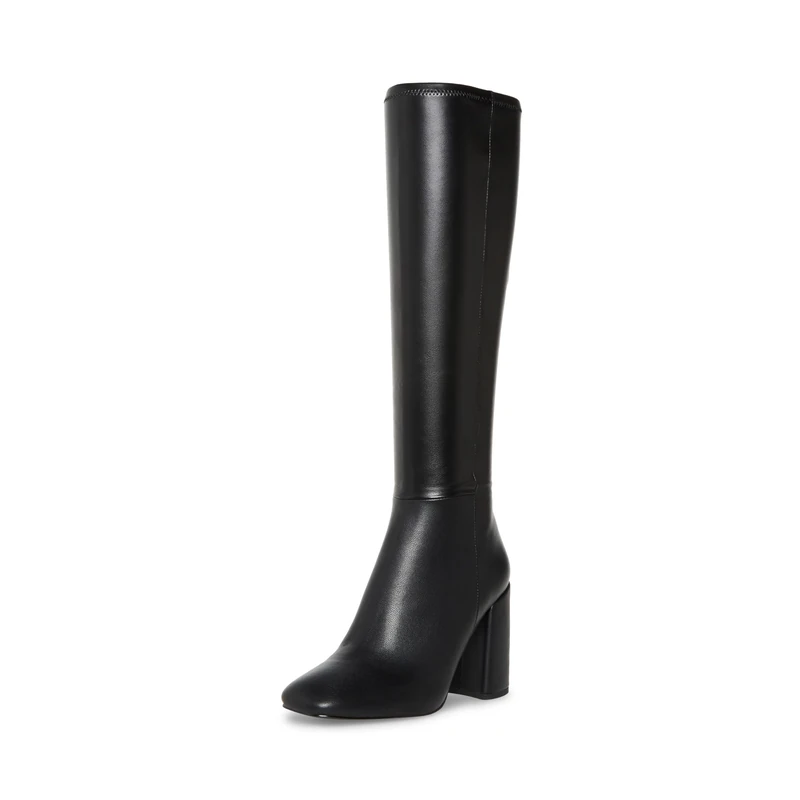 Steve Madden Women's Lizah Knee High Boot, Black, 5 UK