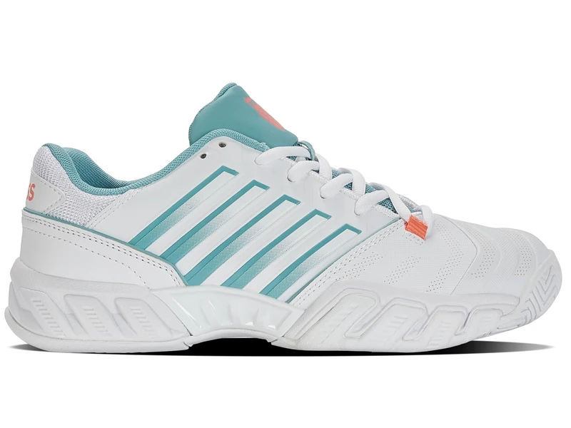 K-Swiss Womens Bigshot Light 4 Tennis Shoe, White Desert Flower Nile Blue, 6.5 UK