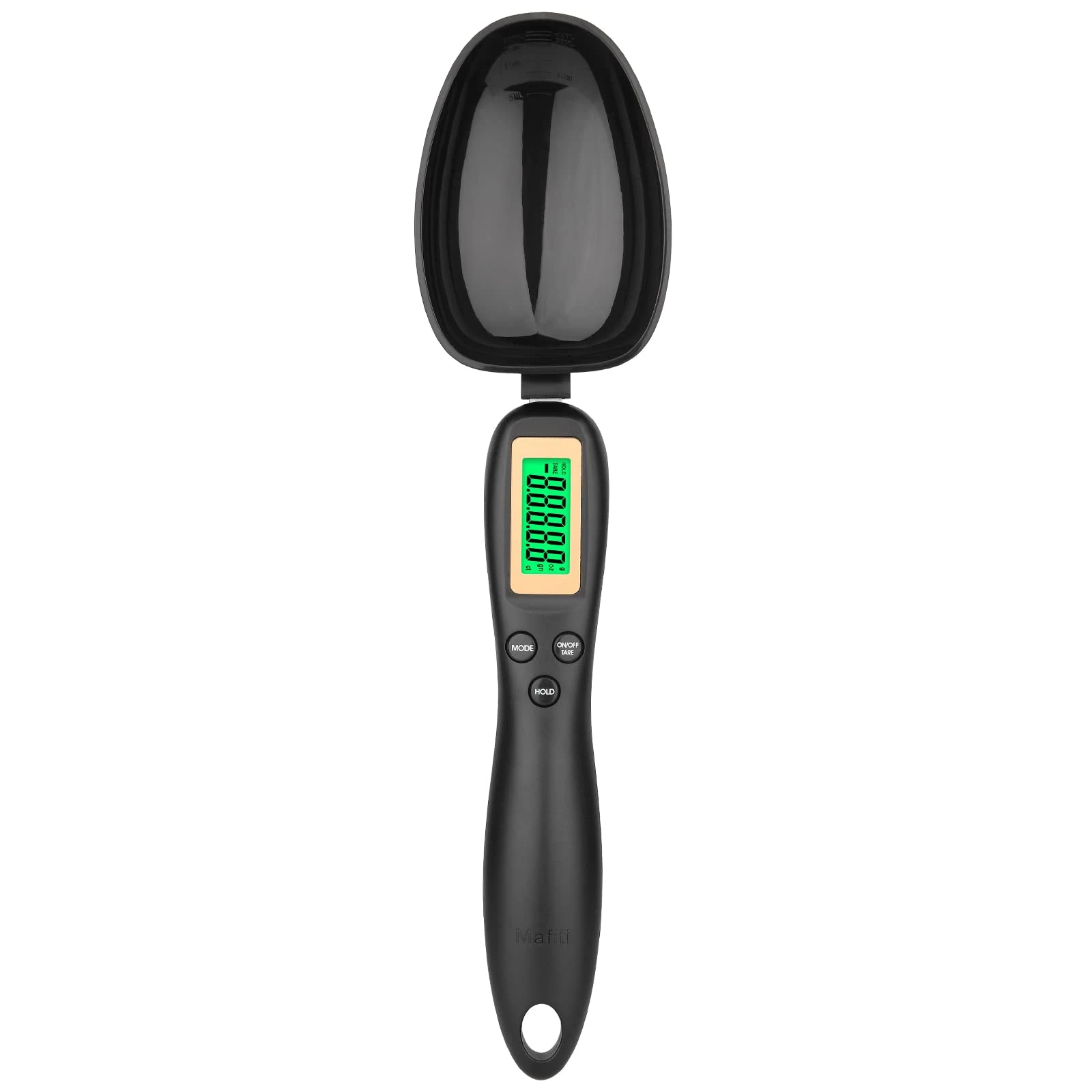 Mafiti Digital Measuring Spoon, Weighing Spoon Scale 500g / 0.1g High Precision with LCD Screen Display for Kitchen Gadgets Daily Meals and Pet/Dog/Cat Food Measuring Scoop