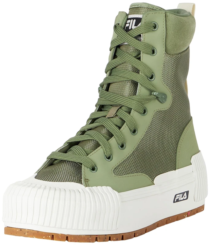 FILA Women's Cityblock High Platform WmnMode Boots, Oil Green, 5.5 UK