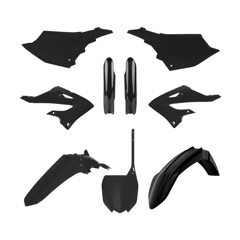 POLISPORT 91129 - Polisport MX Plastic Replica Kit for those looking for OEM Quality for Yamaha Motorcycles in Black