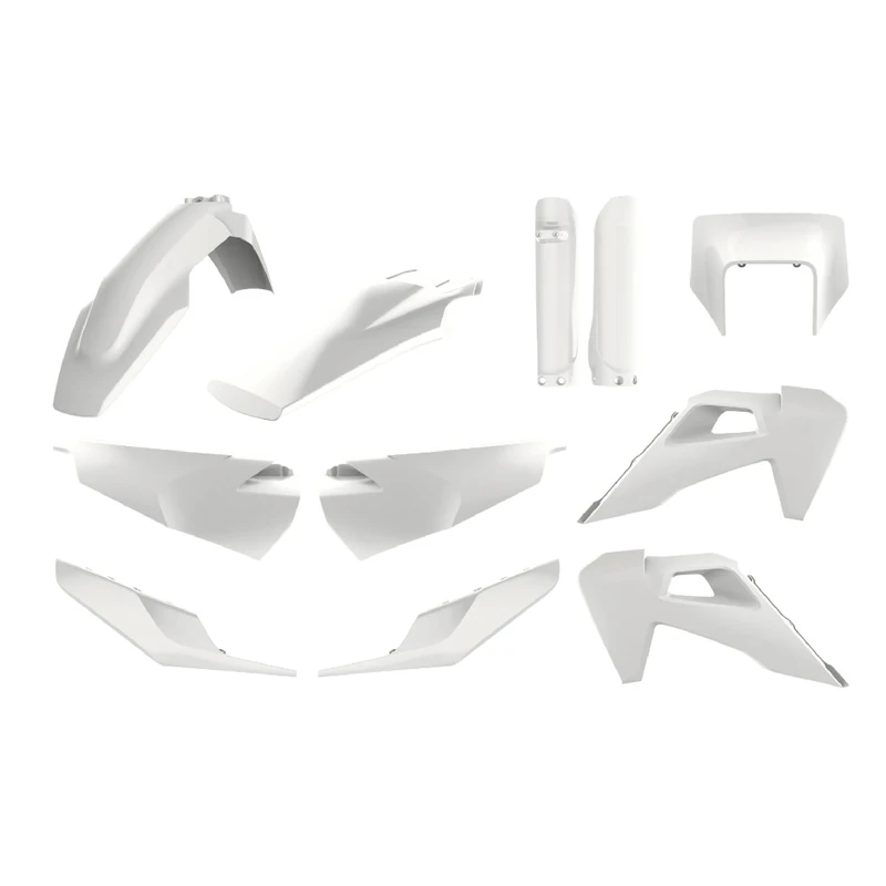 POLISPORT 91126 - Polisport Enduro Plastic Replica Kit for those looking for OEM Quality for Husqvarna Motorcycles in White