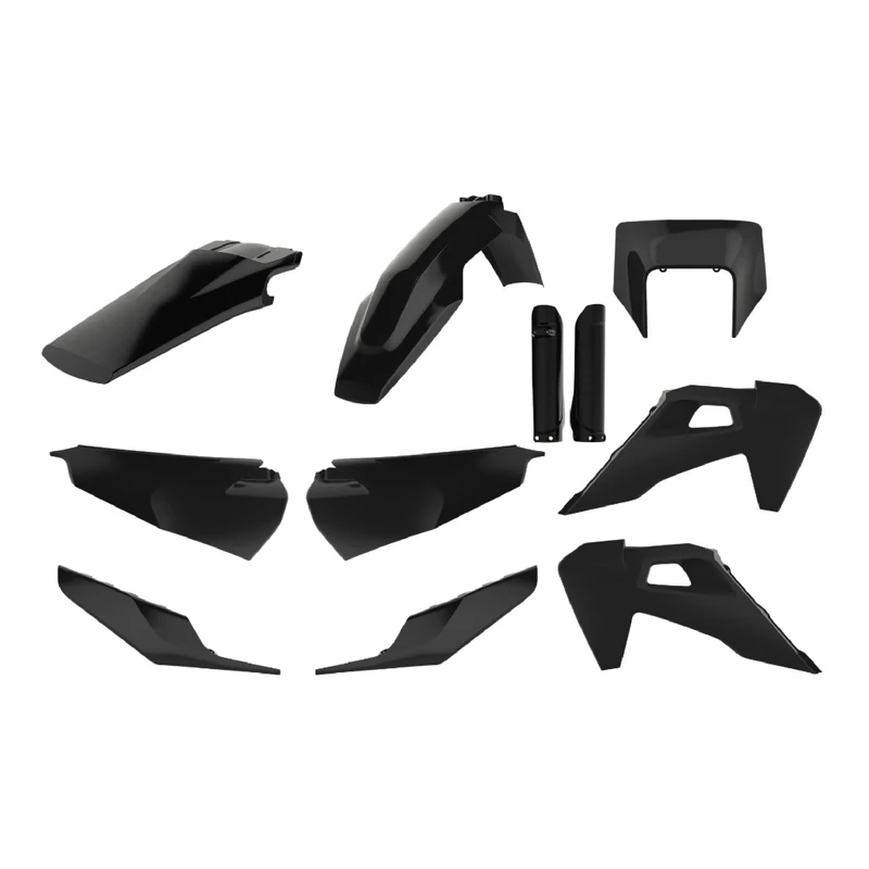 POLISPORT 91125 - Polisport Enduro Plastic Replica Kit for those looking for OEM quality for Husqvarna motorcycles in black