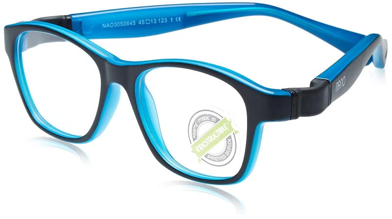 NANO OPTICAL GAFAS GAIKAI 3.0_6-8 AÑOS C: BICOLOR NEGRO MATE/AZUL/47x14x132