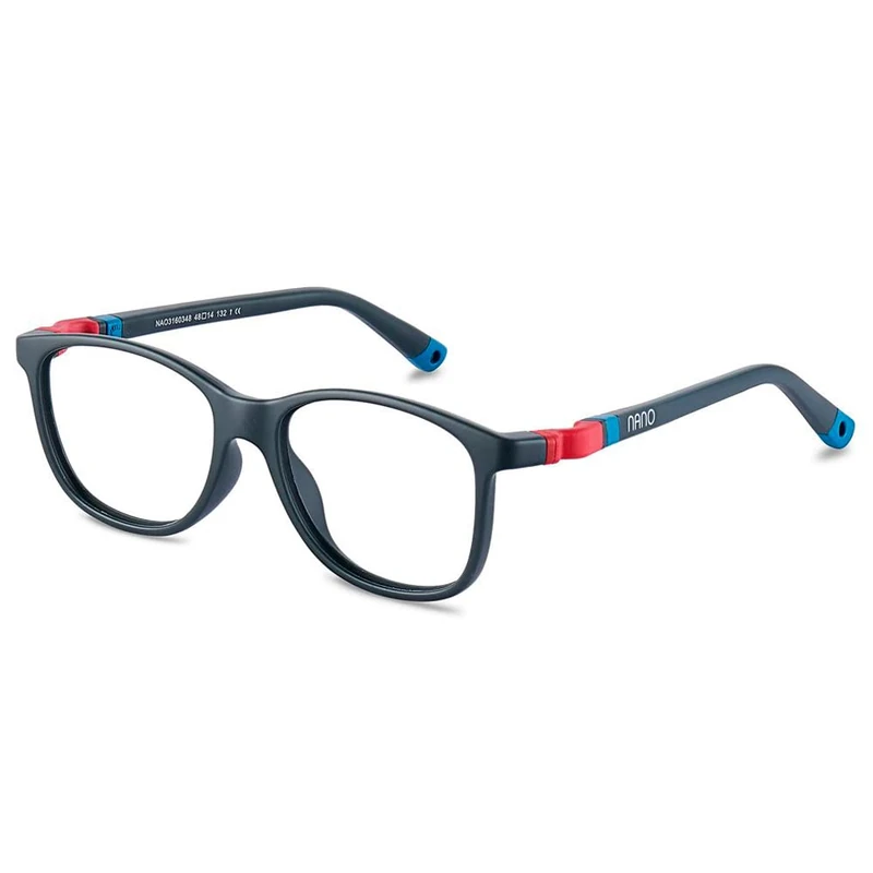 NANOVISTA Unisex Kids QUEST 3.0 Sunglasses, GRIS OSCURO MATE/ROJO/AZUL, 48