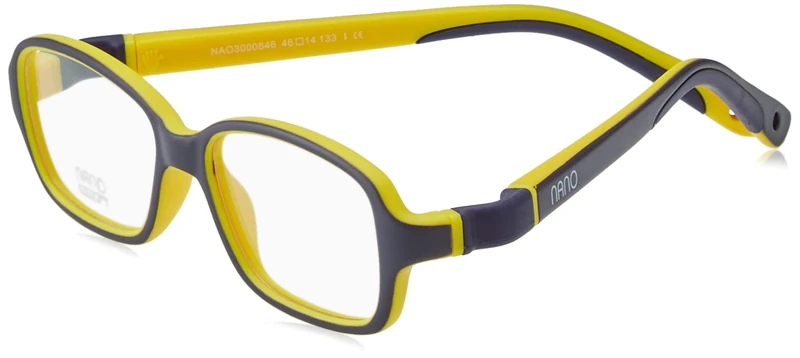 NANOVISTA Unisex Kids REPLAY 3.0 Sunglasses, BICOLOR MARINO MATE/AMARILLO, 46