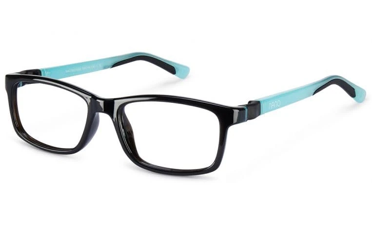 NANOVISTA Unisex Kids FANGAME 3.0 Sunglasses, Black/AZUL GLOW, 50