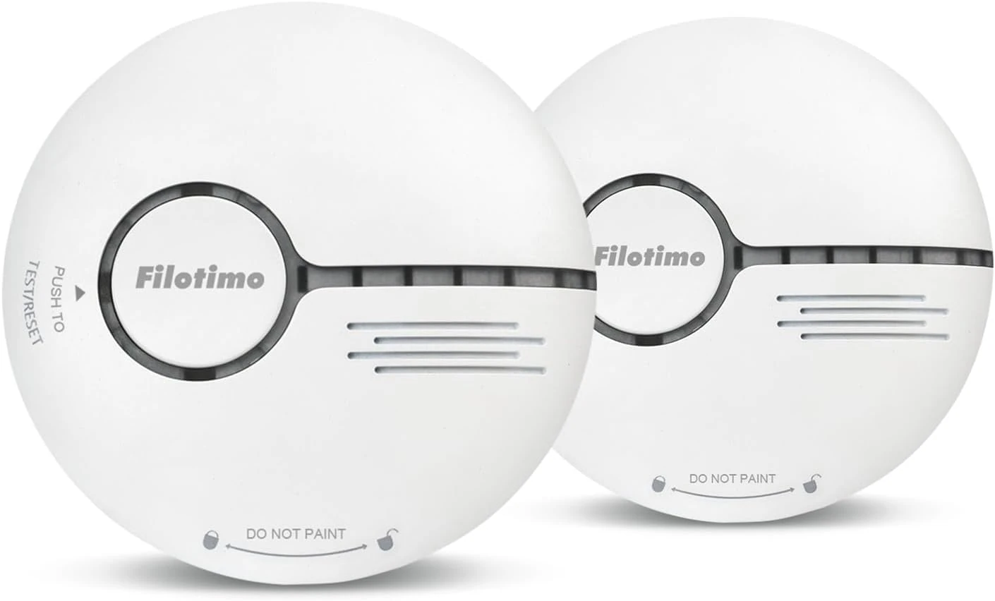 Smoke Alarm, Fire Alarm Smoke Detector with LED Indicator& Test /Silence Button,Replaceable Battery,Conforms to EN14604 Standard,Sound and Flash Alarm 85dB for Home (Standalone 2 Pack)