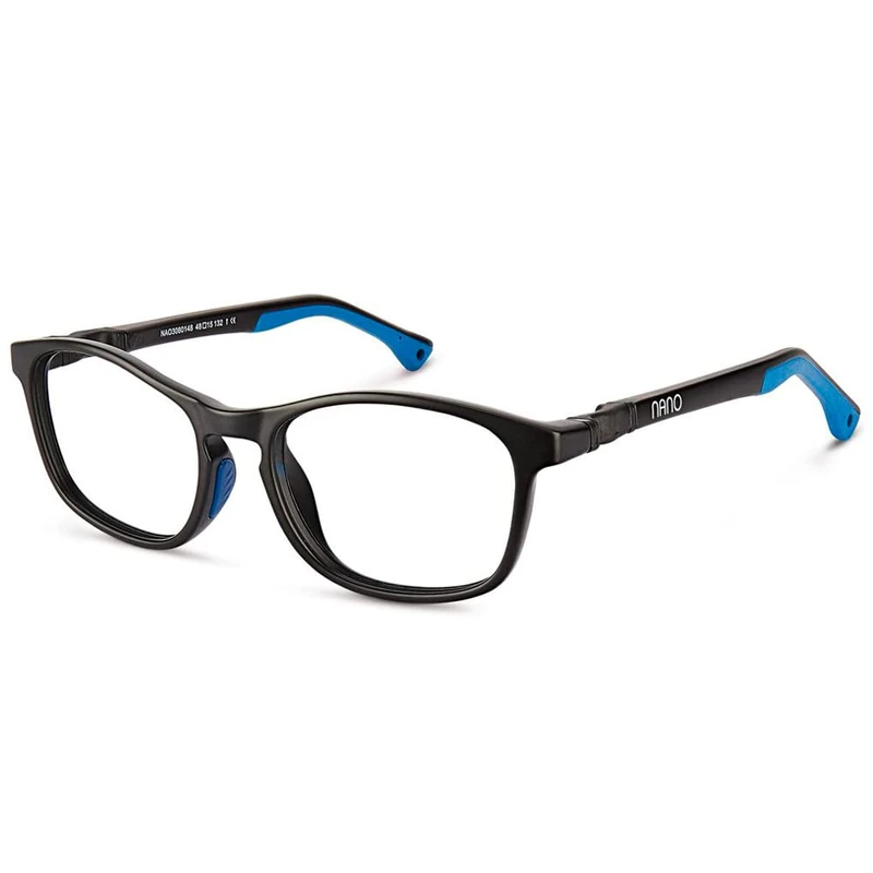 NANOVISTA Unisex Kids POWER UP 3.0 Sunglasses, Black MATE/AZUL, 50